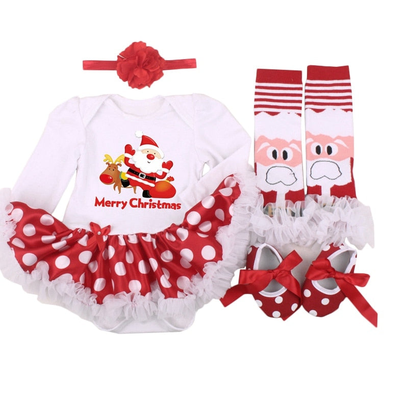 4-piece Christmas Gift Newborn Clothing Set Baby
